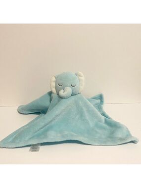 Chick Pea Elephant Lovey Flat Plush Blue Baby Boy Security Blanket Safari Toy